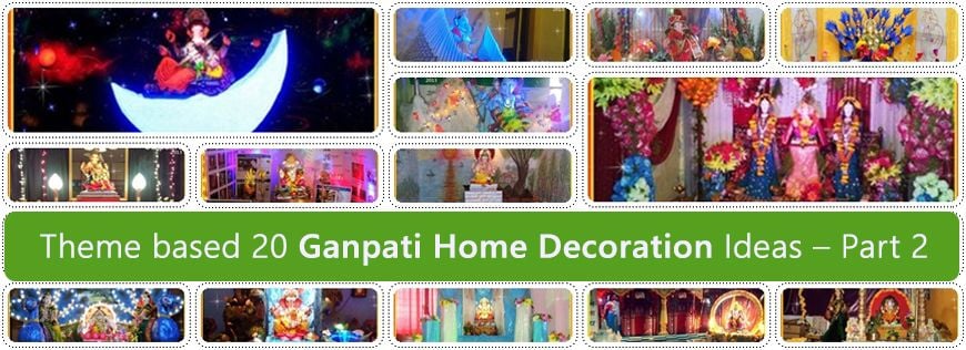 Theme based 20 Ganpati Home Decoration Ideas – Part 2