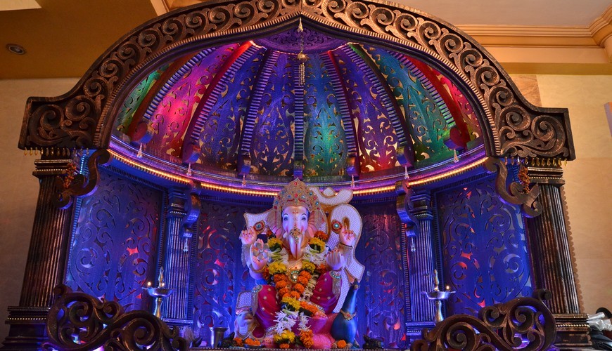 Ganpati Decorations and the Decked up Pandals