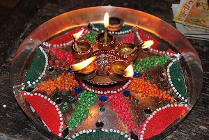 Ganpati Decoration Ideas Aarti Thali Decoration