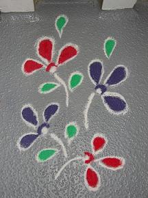 Ganpati Decoration Ideas Colorful Rangoli