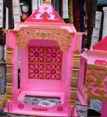Ganpati Decoration Ideas Pandals Thermocol Spray Color Painted