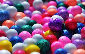 Ganpati Decoration Ideas Thermocol Balls Colored
